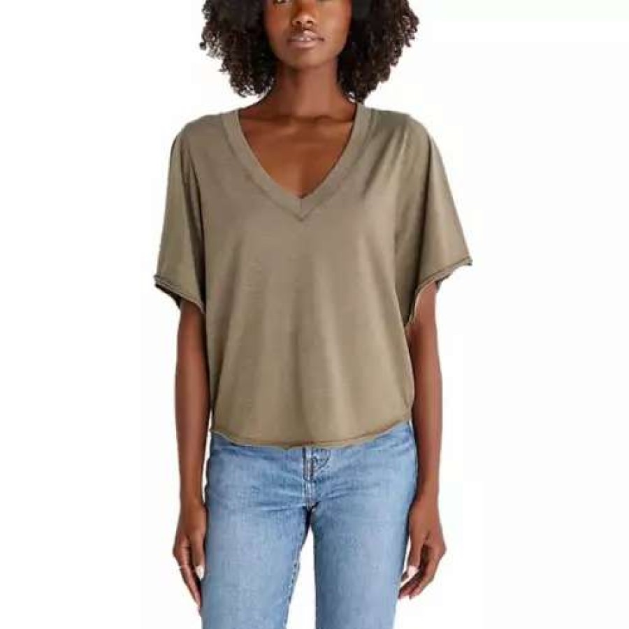 Shirts * | Z-Supply Women'S Z Supply Odelle Jersey T-Shirt Dusty Olive