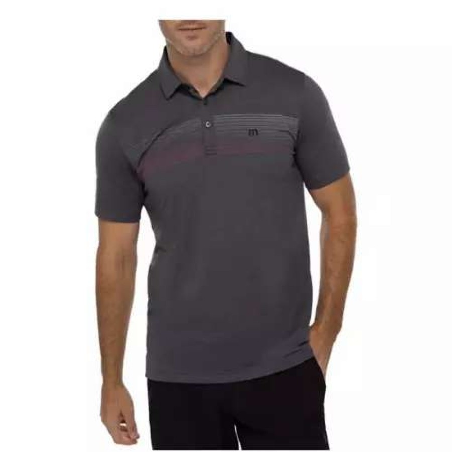 Shirts * | Men'S Travismathew Jungle Expedition Polo Heather Forged Iron