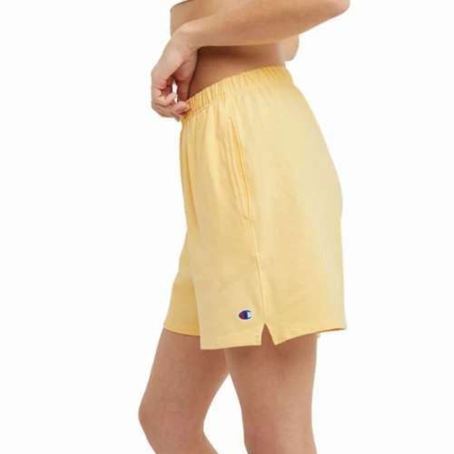 Shorts * | Women'S Champion High Waist Jersey Shorts