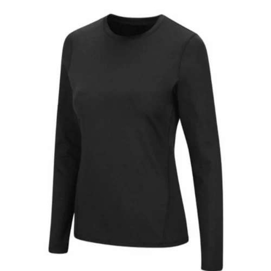 Shirts * | Women'S Colosseum Thermal Spandex Long Sleeve Crew Shirt