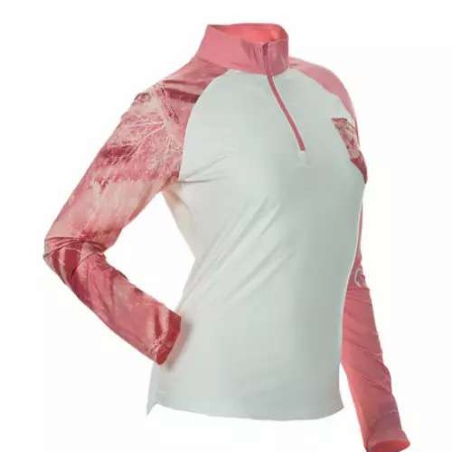 Shirts * | Dsg Outerwear Women'S Dsg Realtree Fishing Camo 1/4 Zip