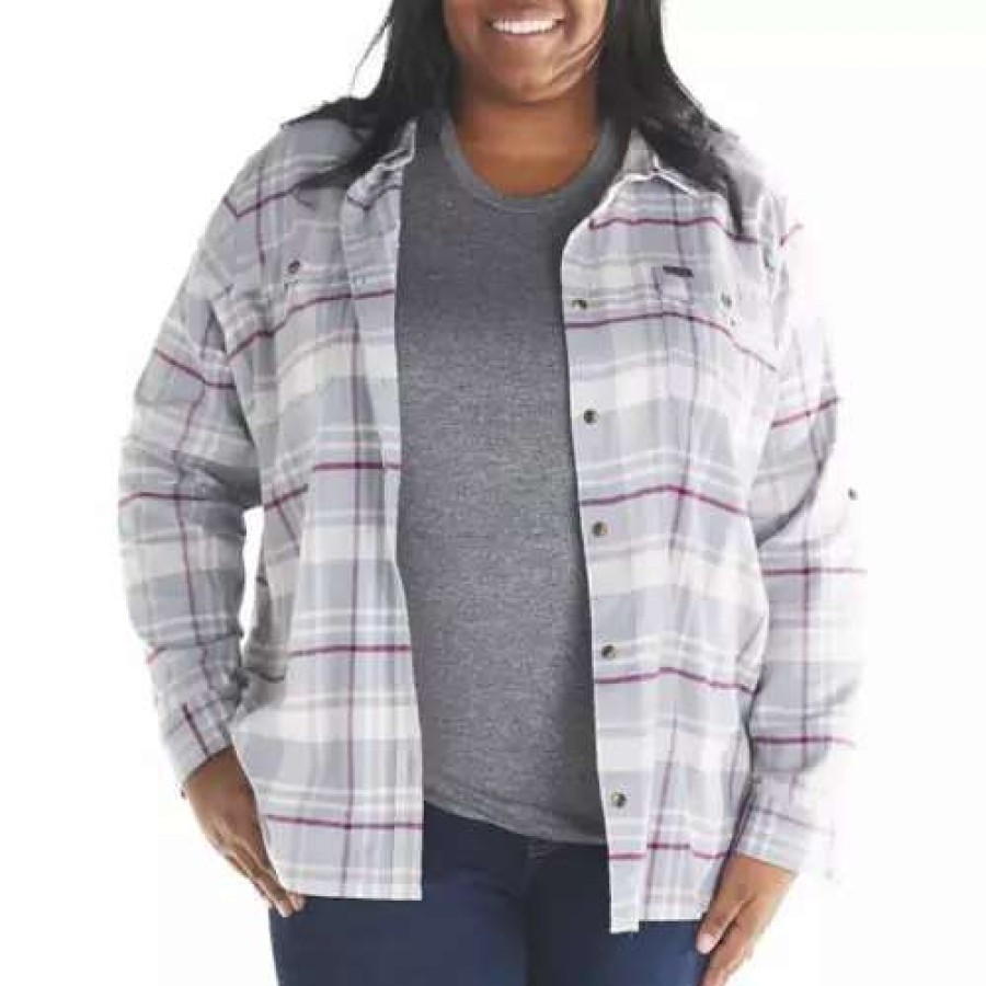 Shirts * | Women'S Columbia Pine Street Stretch Button Up Flannel