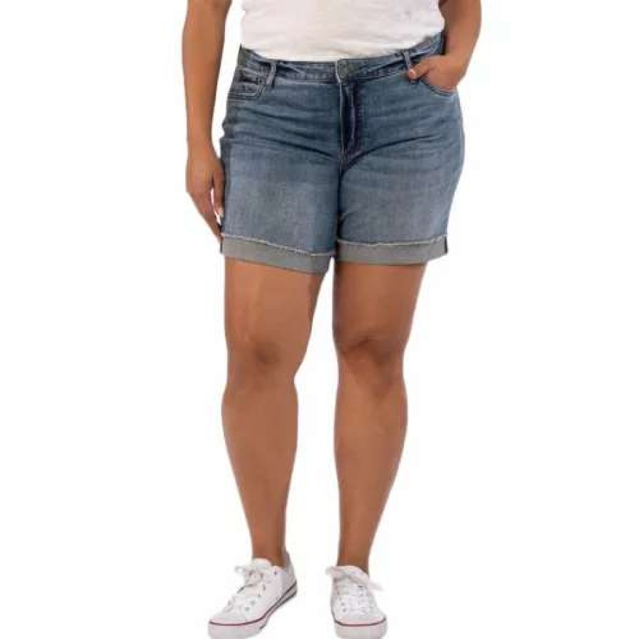 Shorts * | Women'S Kut From The Kloth Kut Catherine Boyfriend Jean Shorts Trustfull