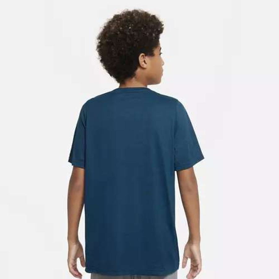 Shirts * | Boys' Nike Dri-Fit T-Shirt Valerian Blue