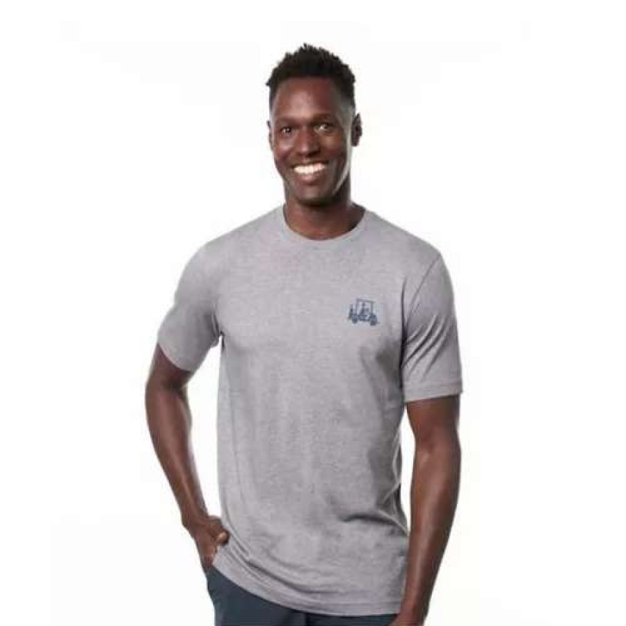 Shirts * | Men'S Travismathew Falltee Golf Shirt Heather Grey