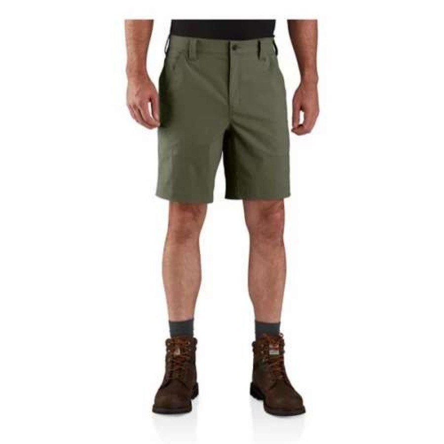 Shorts * | Men'S Carhartt Force Relaxed Fit Lightweight Ripstop Work Cargo Shorts Basil