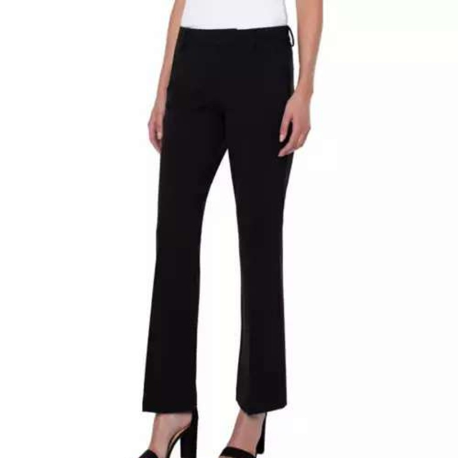 Pants * | Women'S Liverpool Los Angeles Kelsey Flare Trousers Black