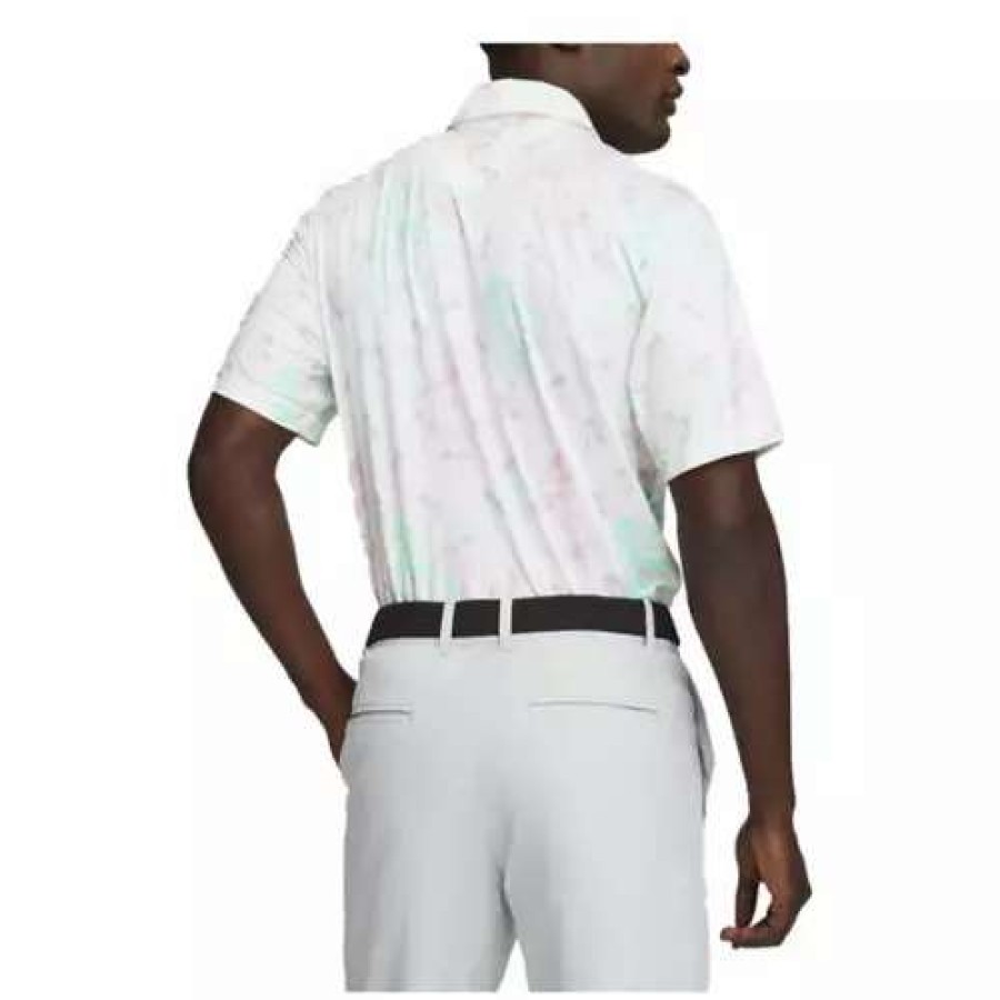 Shirts * | Men'S Puma Mattr Tropi-Cool Golf Polo Bright White