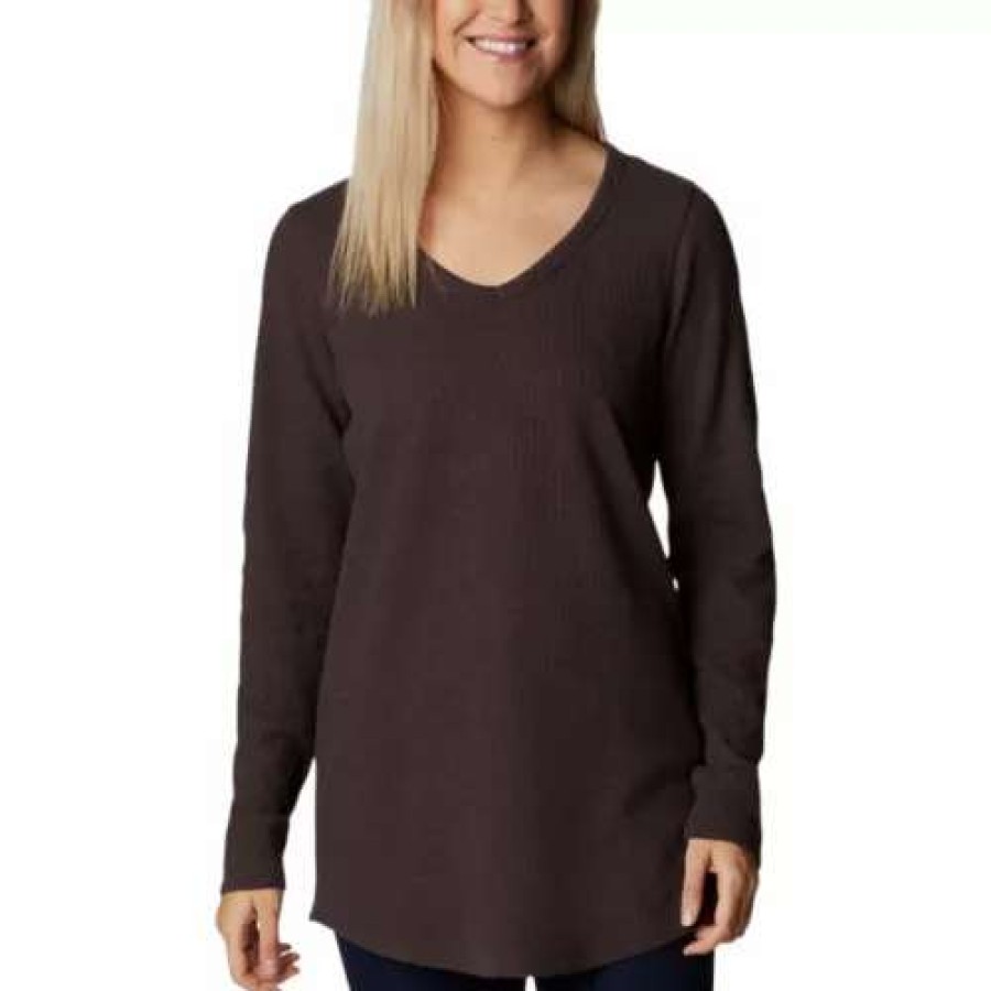 Shirts * | Women'S Columbia Pine Peak Long Sleeve Thermal Tunic Length T-Shirt