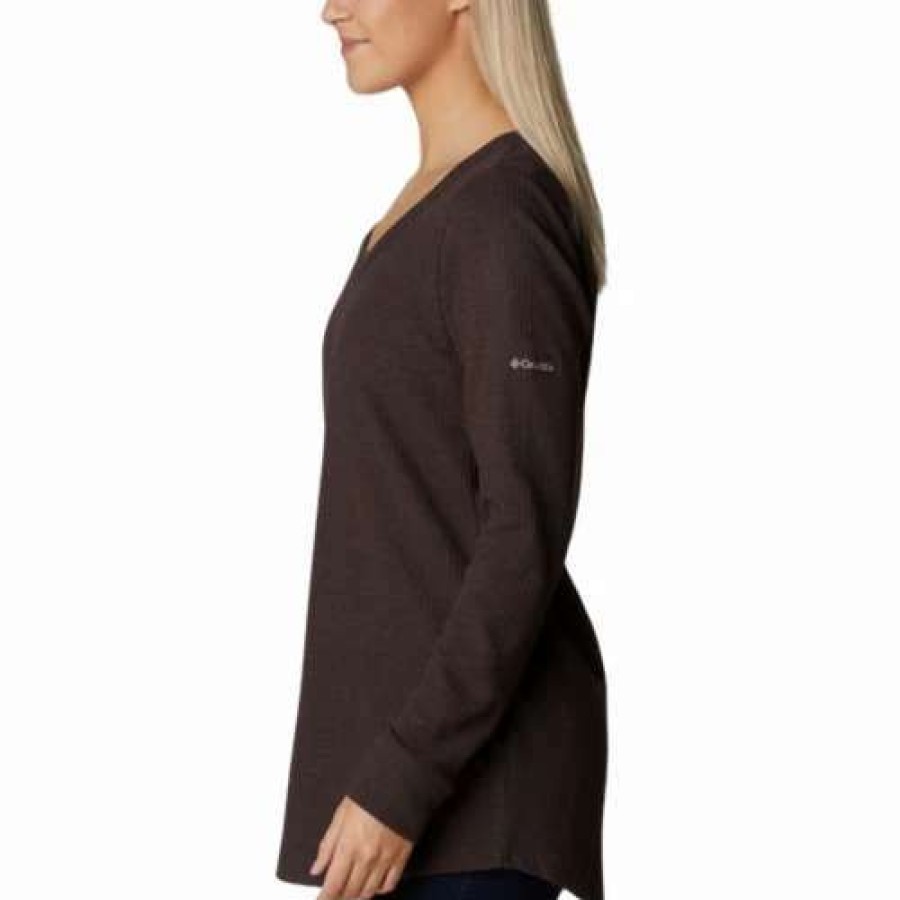 Shirts * | Women'S Columbia Pine Peak Long Sleeve Thermal Tunic Length T-Shirt