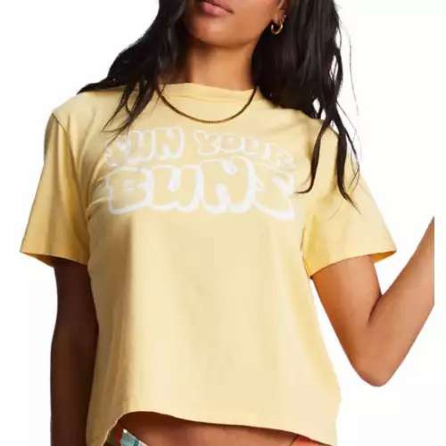 Shirts * | Women'S Billabong Sun Your Bums T-Shirt Fresh Squeezed