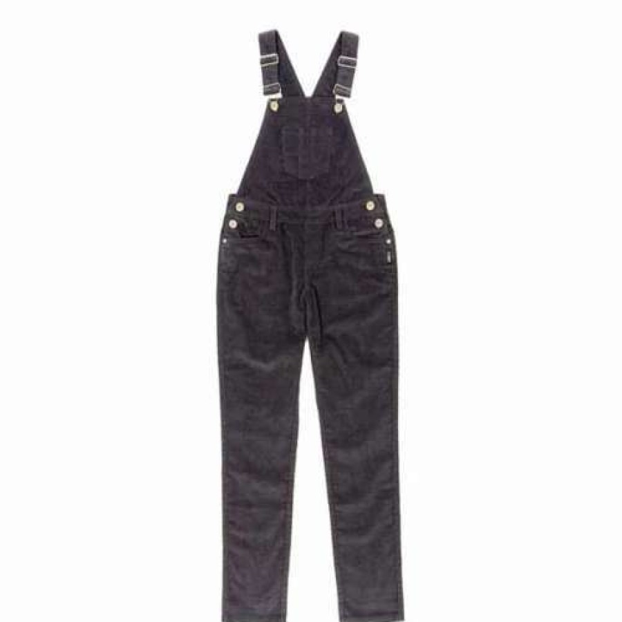 Bibs & Overalls * | Girls' Silver Jeans Co. Nisha Overalls Charcoal