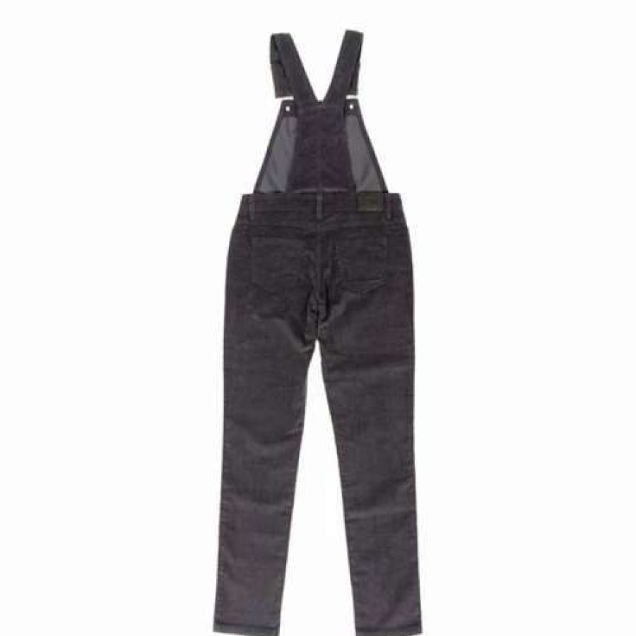 Bibs & Overalls * | Girls' Silver Jeans Co. Nisha Overalls Charcoal