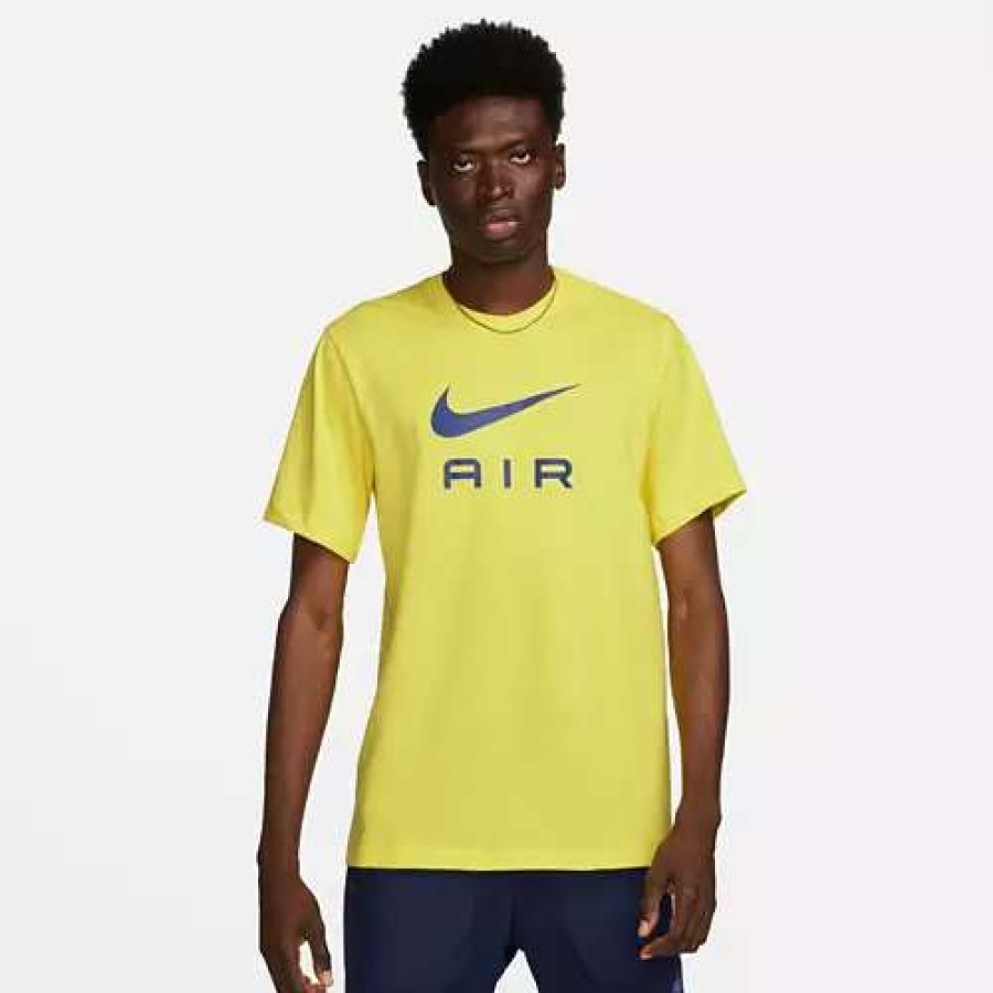 Shirts * | Men'S Nike Sportswear Air T-Shirt Yellow Strike