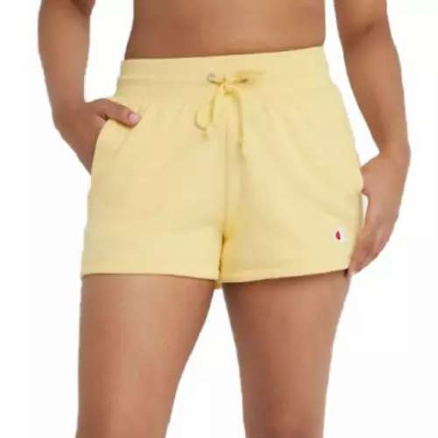 Shorts * | Women'S Champion Reverse Weave Heavyweight Graphic Lounge Shorts