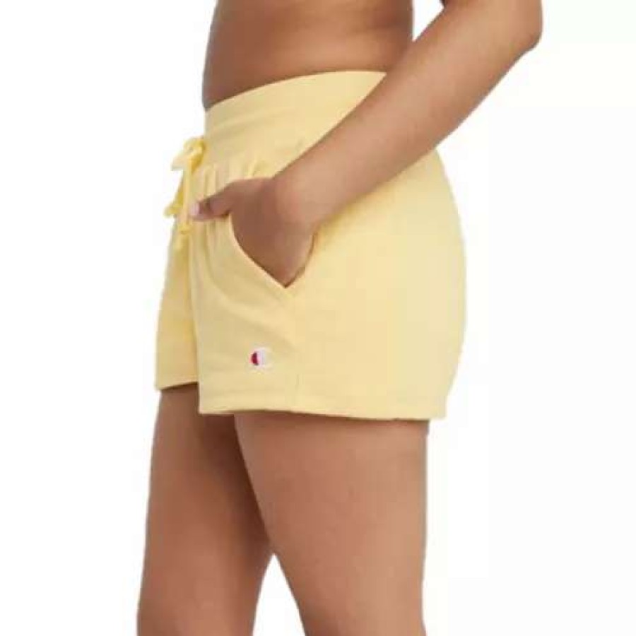 Shorts * | Women'S Champion Reverse Weave Heavyweight Graphic Lounge Shorts