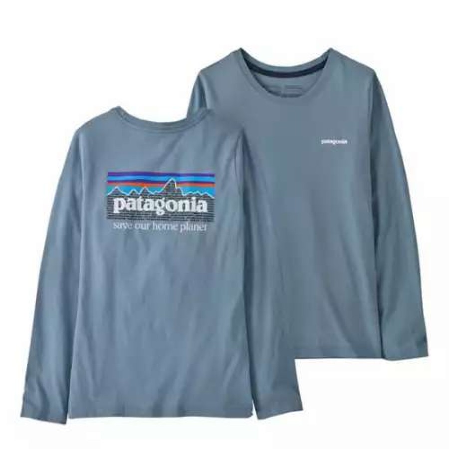 Shirts * | Girls' Patagonia Organic Cotton Rgenerative Long Sleeve Shirt