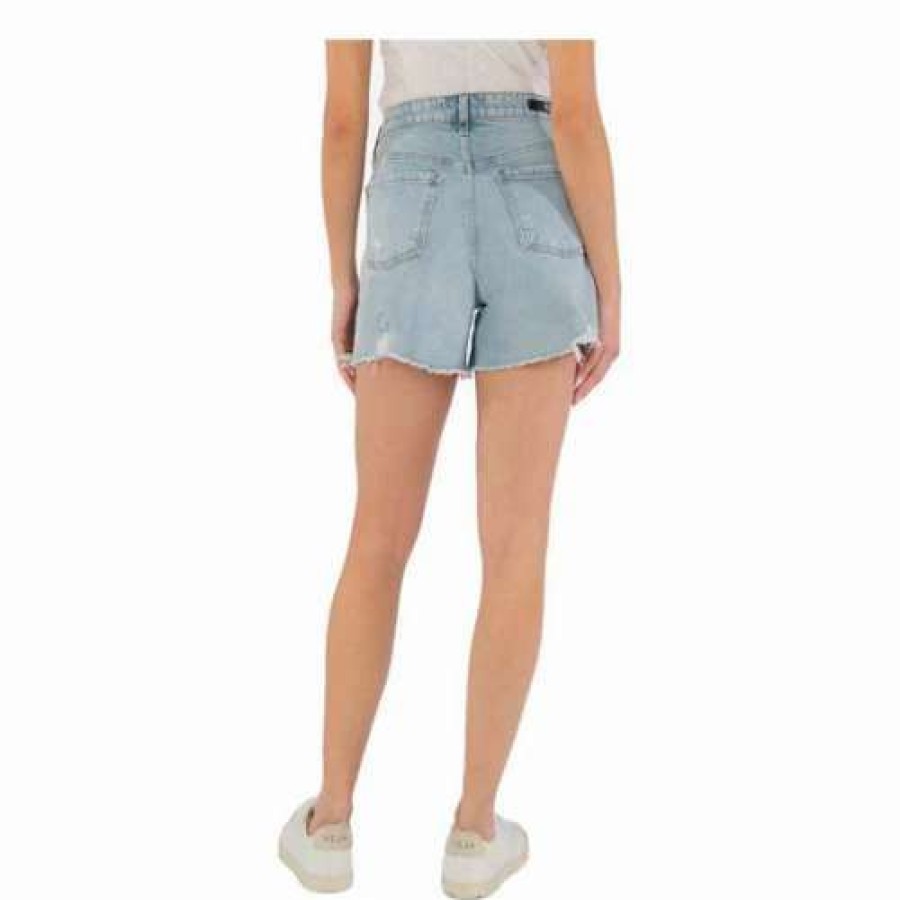 Shorts * | Women'S Kut From The Kloth Jane High Rise Long Fray Jean Shorts Consistent Wash