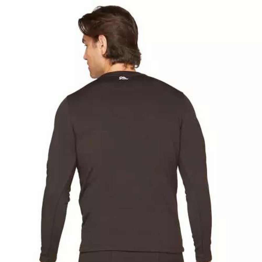 Shirts * | Men'S Colosseum Level 3.0 Midweight Base Layer Shirt Black