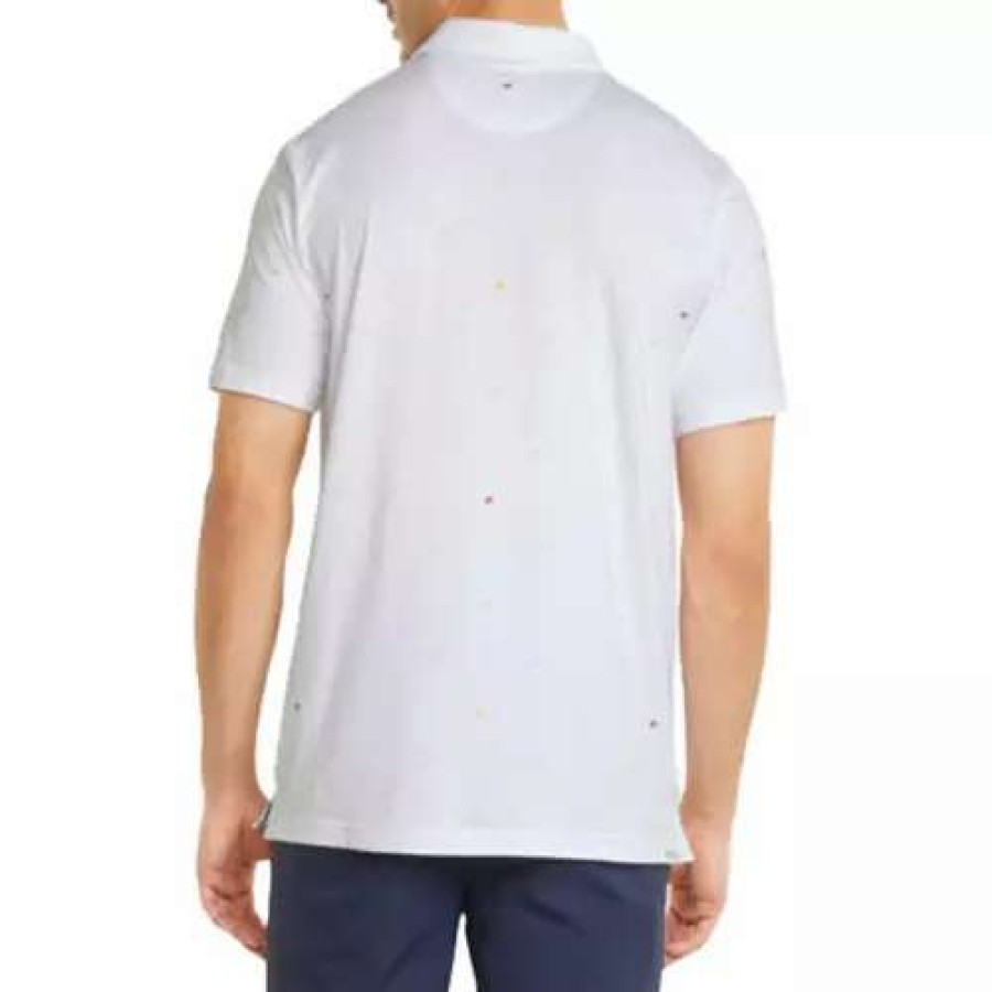 Shirts * | Men'S Puma Cloudspun Love Golf Polo White/Mustard Seed