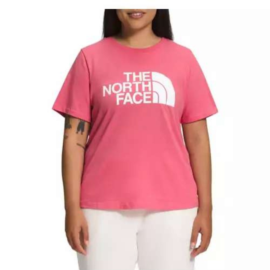 Shirts * | Women'S The North Face Plus Short Sleeve Half Dome Cotton T-Shirt