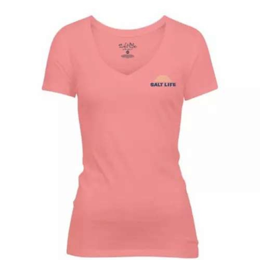 Shirts * | Women'S Salt Life Enjoy The View T-Shirt Flamingo