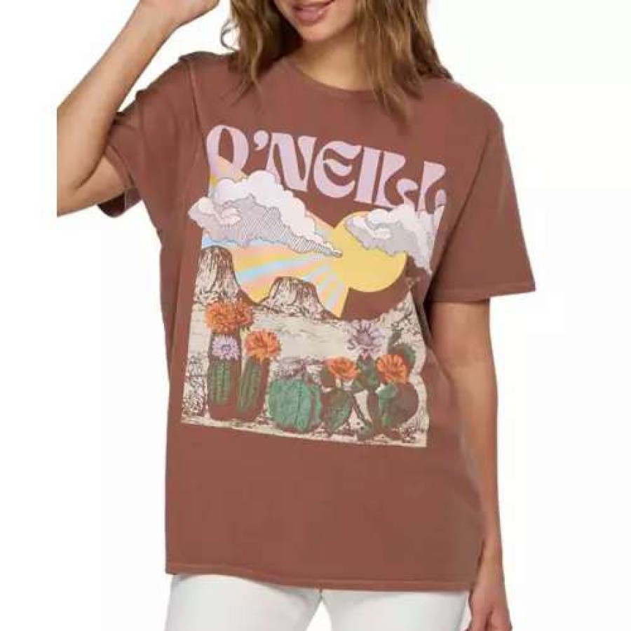 Shirts * | Women'S O'Neill Yucca Valley T-Shirt Nutmeg