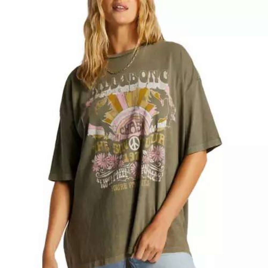 Shirts * | Women'S Billabong Retro Sunshine T-Shirt Sage