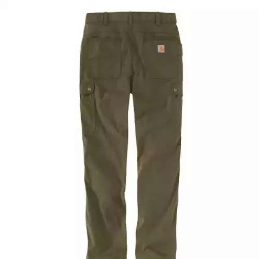 Pants * | Men'S Carhartt Rugged Flex Relaxed Fit Ripstop Cargo Work Pants Basil