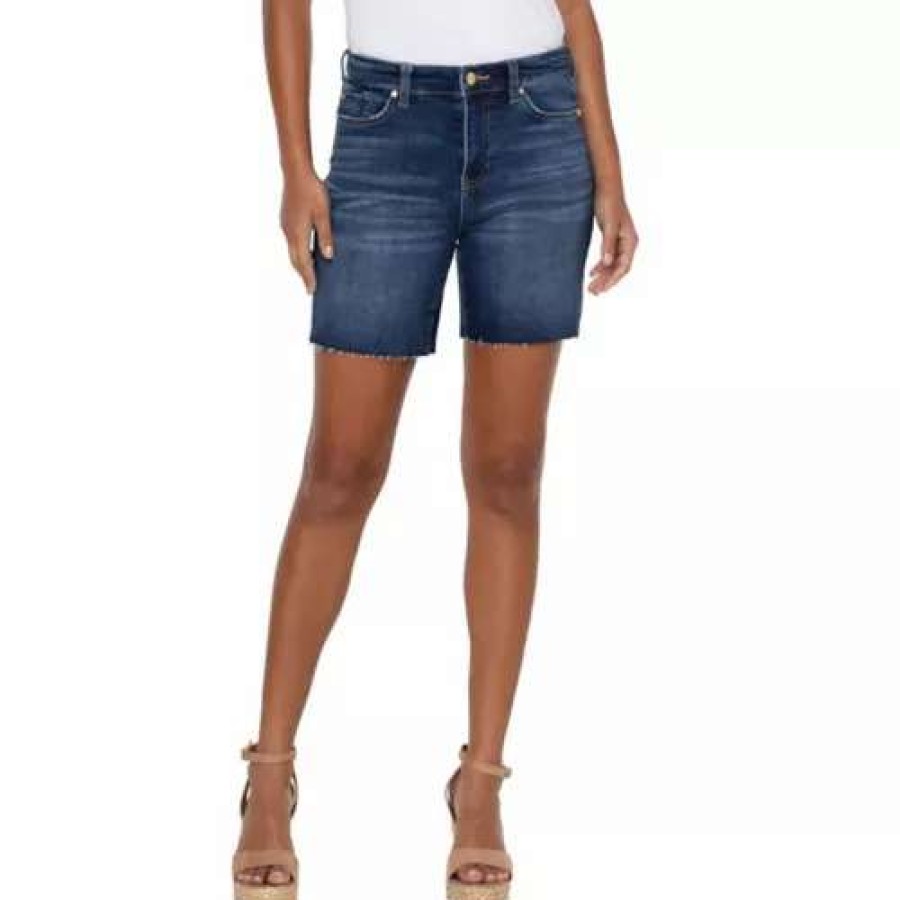 Shorts * | Women'S Liverpool Los Angeles High Rise Kristy Jean Shorts Fergus