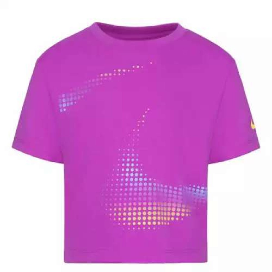 Shirts * | Girls' Nike Limitless Boxy T-Shirt Fuchsia