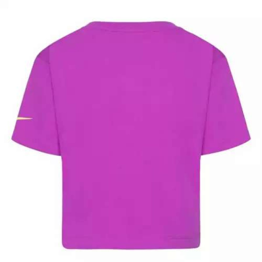 Shirts * | Girls' Nike Limitless Boxy T-Shirt Fuchsia