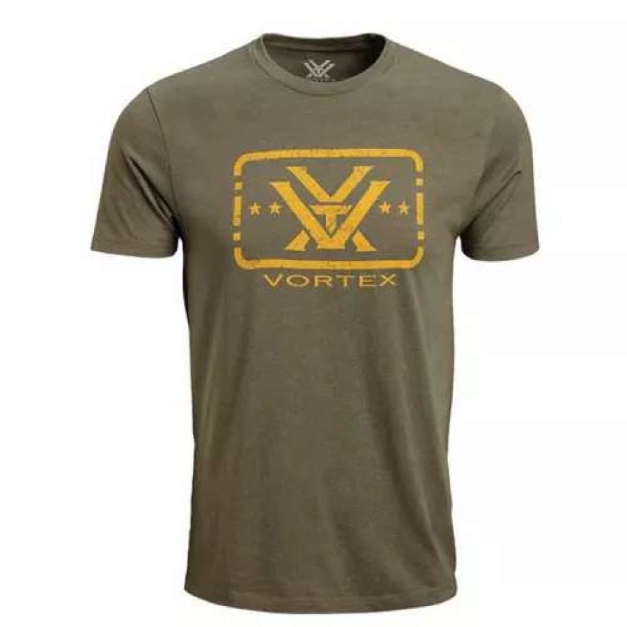 Shirts * | Men'S Vortex Trigger Press T-Shirt Military Heather