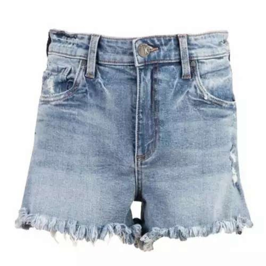 Shorts * | Women'S Kut From The Kloth Jane High Rise Fray Jean Shorts