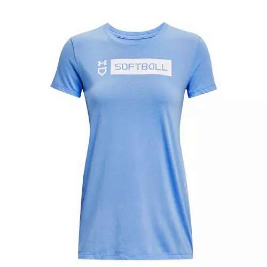 Shirts * | Women'S Under Armour Softball Bar T-Shirt