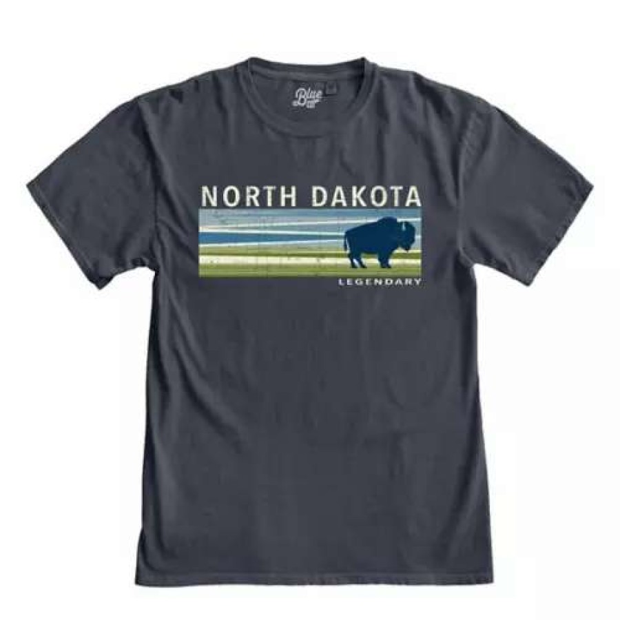 Shirts * | Blue 84 North Dakota Cecil Buffalo T-Shirt Indigo