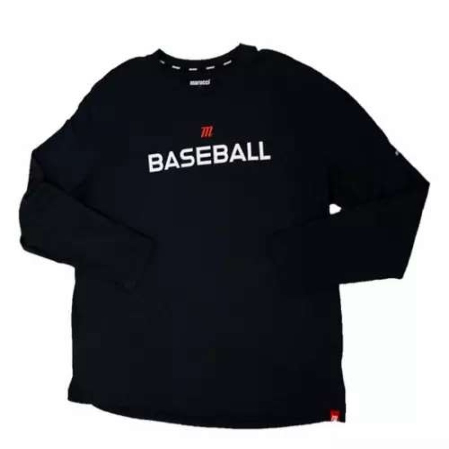 Shirts * | Boys' Marucci Relaxed Fit Tri-Blend Long Sleeve Shirt Black