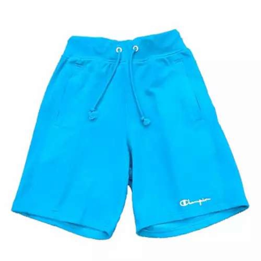 Shorts * | Men'S Champion French Terry Lounge Shorts Rockin' Teal