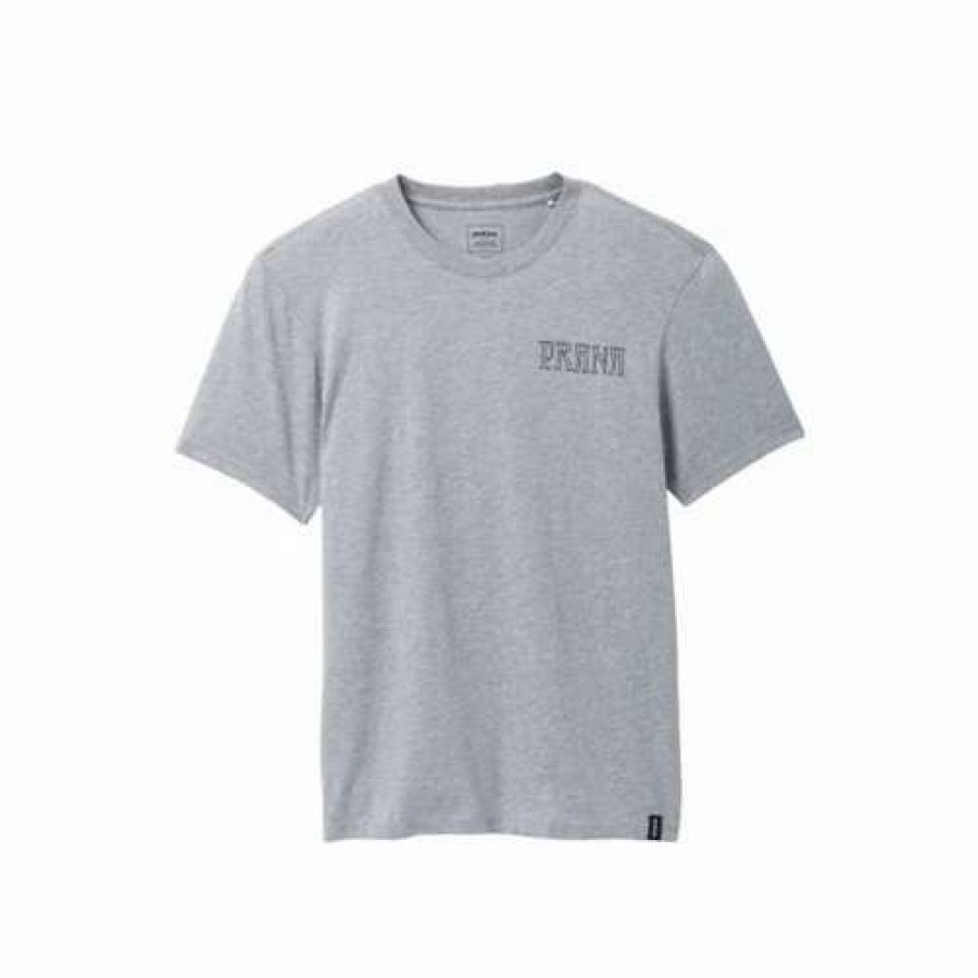 Shirts * | Men'S Prana Bishop Creek T-Shirt Medium Heather Grey