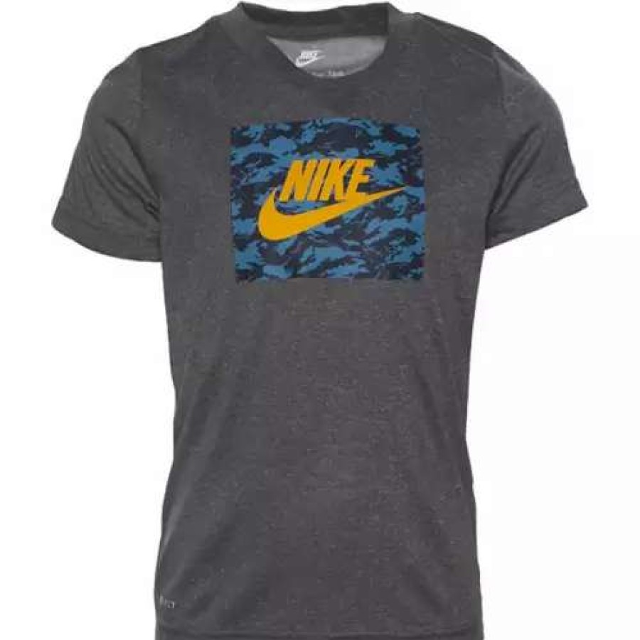 Shirts * | Toddler Boys' Nike Camo Club T-Shirt Dark Grey Heather