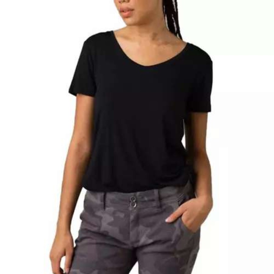 Shirts * | Women'S Prana Foundation Short Sleeve V-Neck