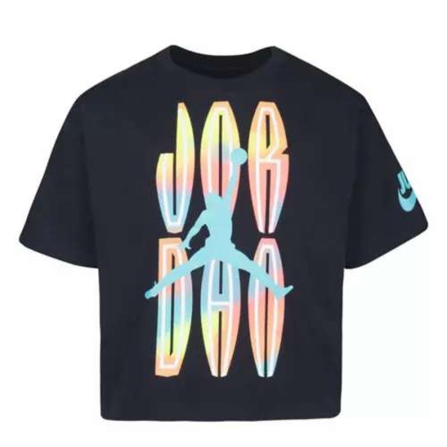 Shirts * | Girls' Jordan Mvp Stack T-Shirt