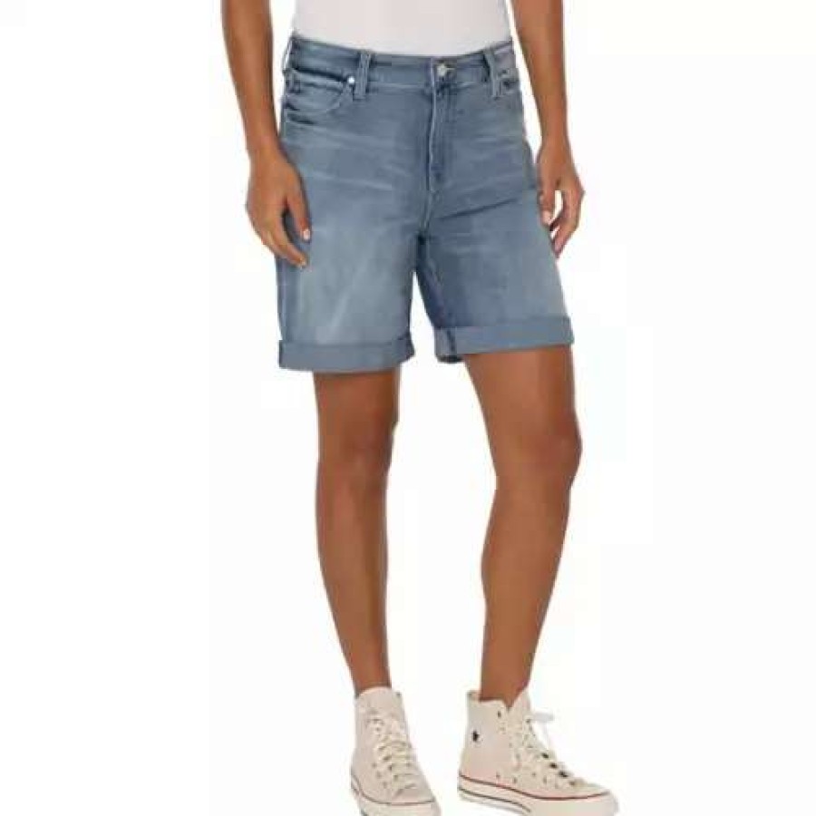 Shorts * | Women'S Liverpool Los Angeles Marley Girlfriend Jean Shorts