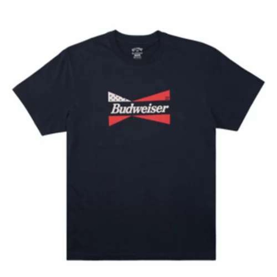 Shirts * | Men'S Billabong Bud Flag Short Sleeve T-Shirt Navy