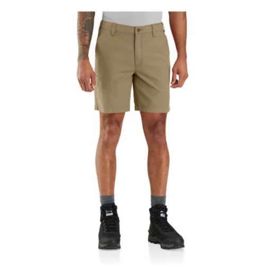 Shorts * | Men'S Carhartt Rugged Flex Relaxed Fit 8In Canvas Work Chino Shorts