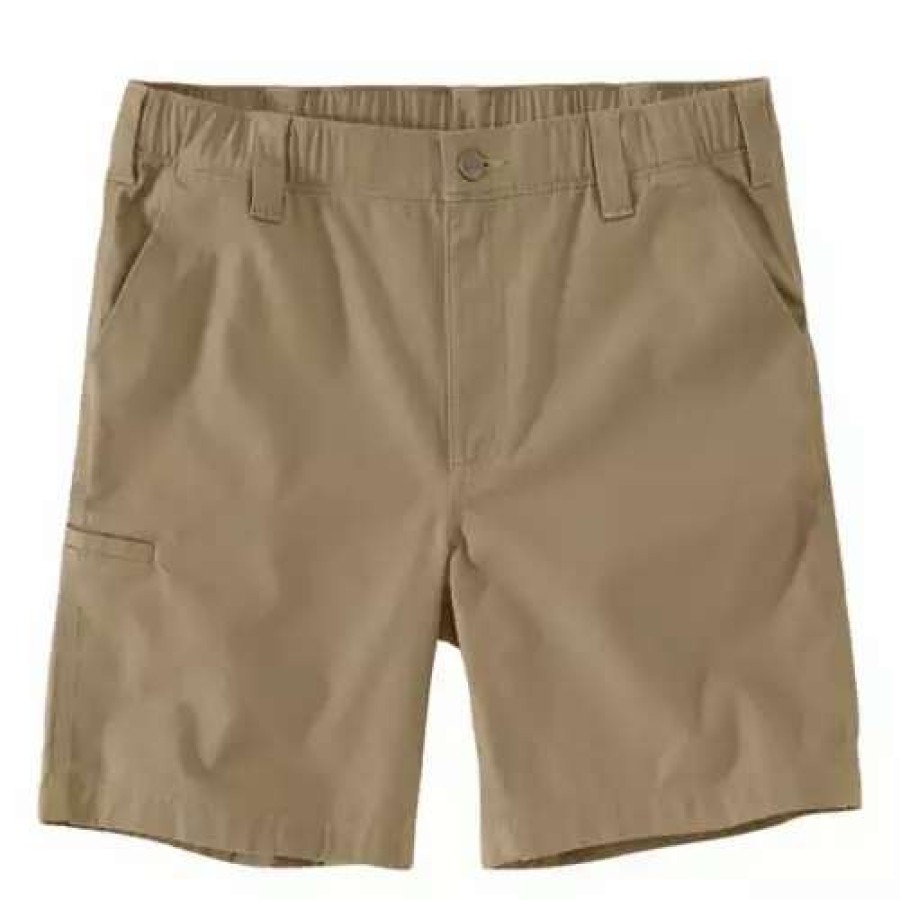 Shorts * | Men'S Carhartt Rugged Flex Relaxed Fit 8In Canvas Work Chino Shorts