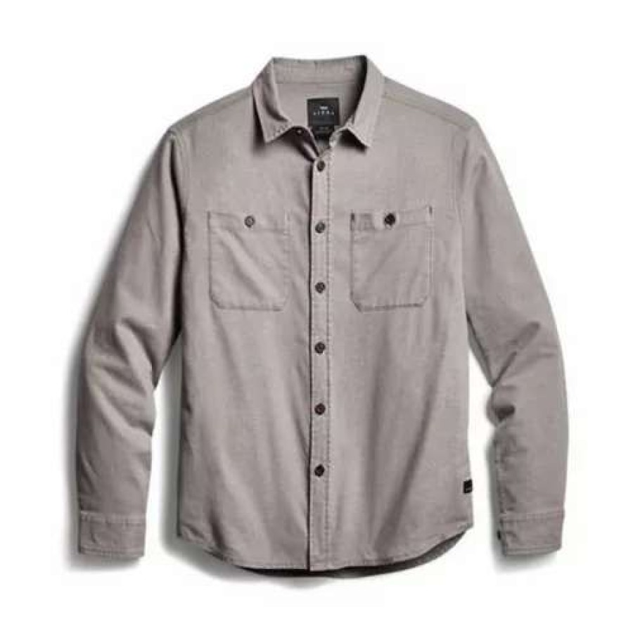 Shirts * | Men'S Sitka Ambary Long Sleeve Shirt Woodsmoke Heather