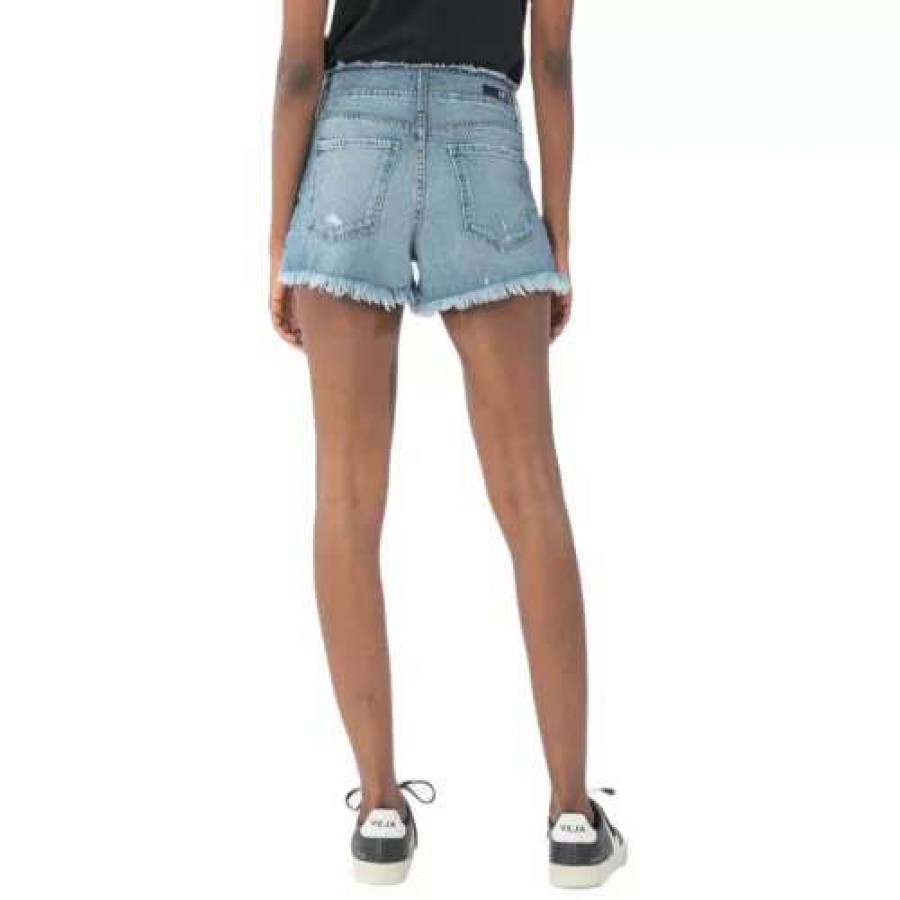 Shorts * | Women'S Kut From The Kloth Kut Jane High Rise Button Fly Jean Shorts Suspect