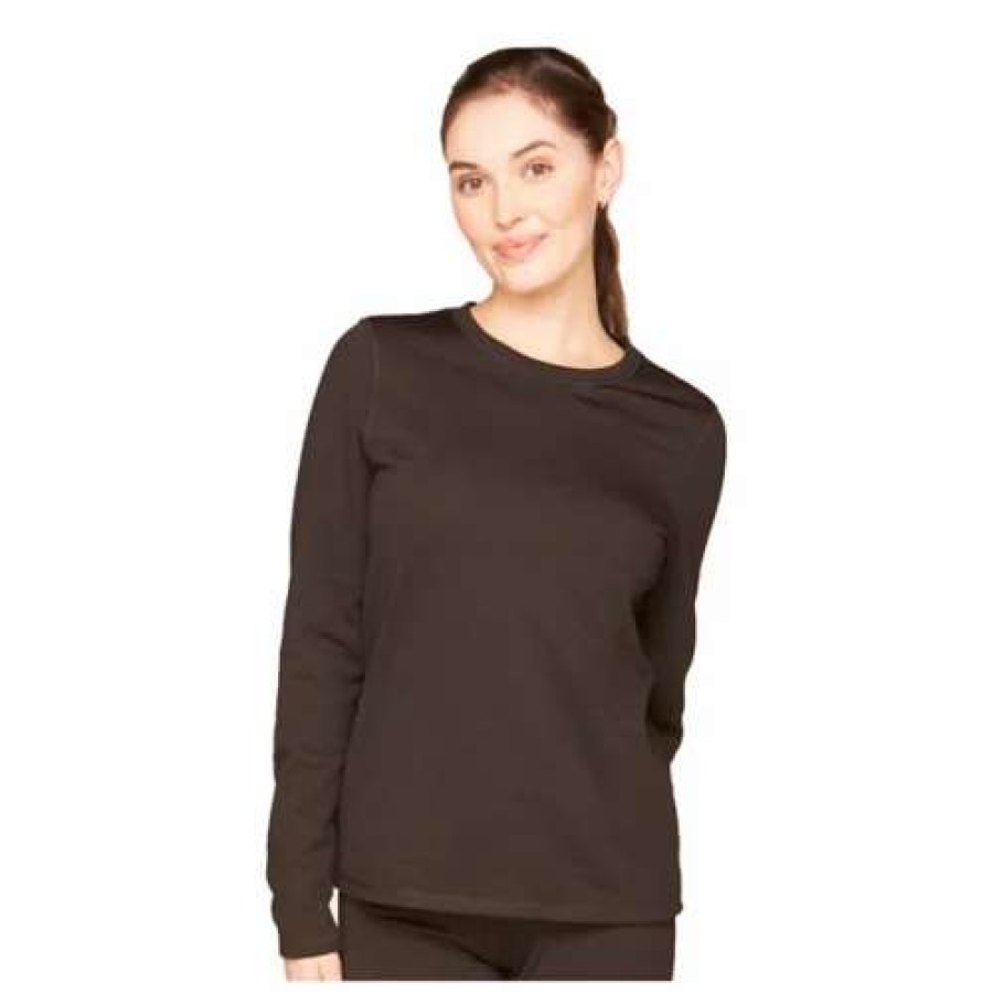 Shirts * | Women'S Colosseum Level 4.0 Heavyweight Long Sleeve Tee Black