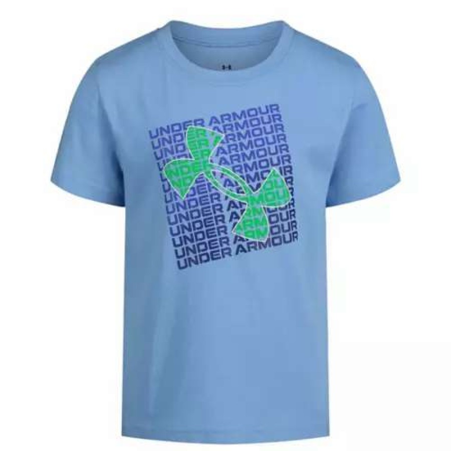 Shirts * | Boys' Under Armour Square Off T-Shirt Blue